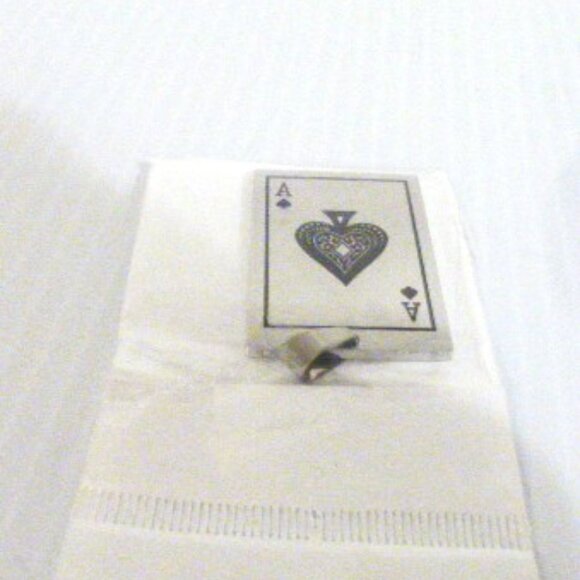 Leather ACE CARD BRACELET Metal ACE PENDANT & NECKLACE Card Deck Casino - Picture 5 of 14